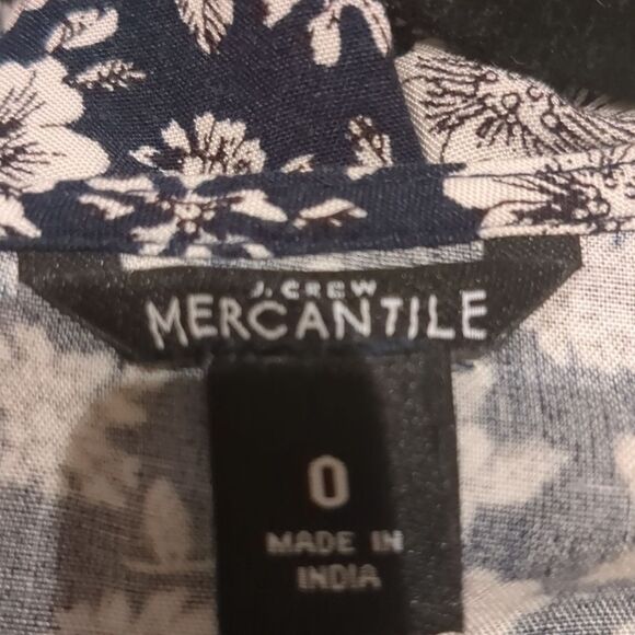 J.Crew Mercantile Floral Faux Wrap Mini Dress Size 0 - Picture 8 of 8